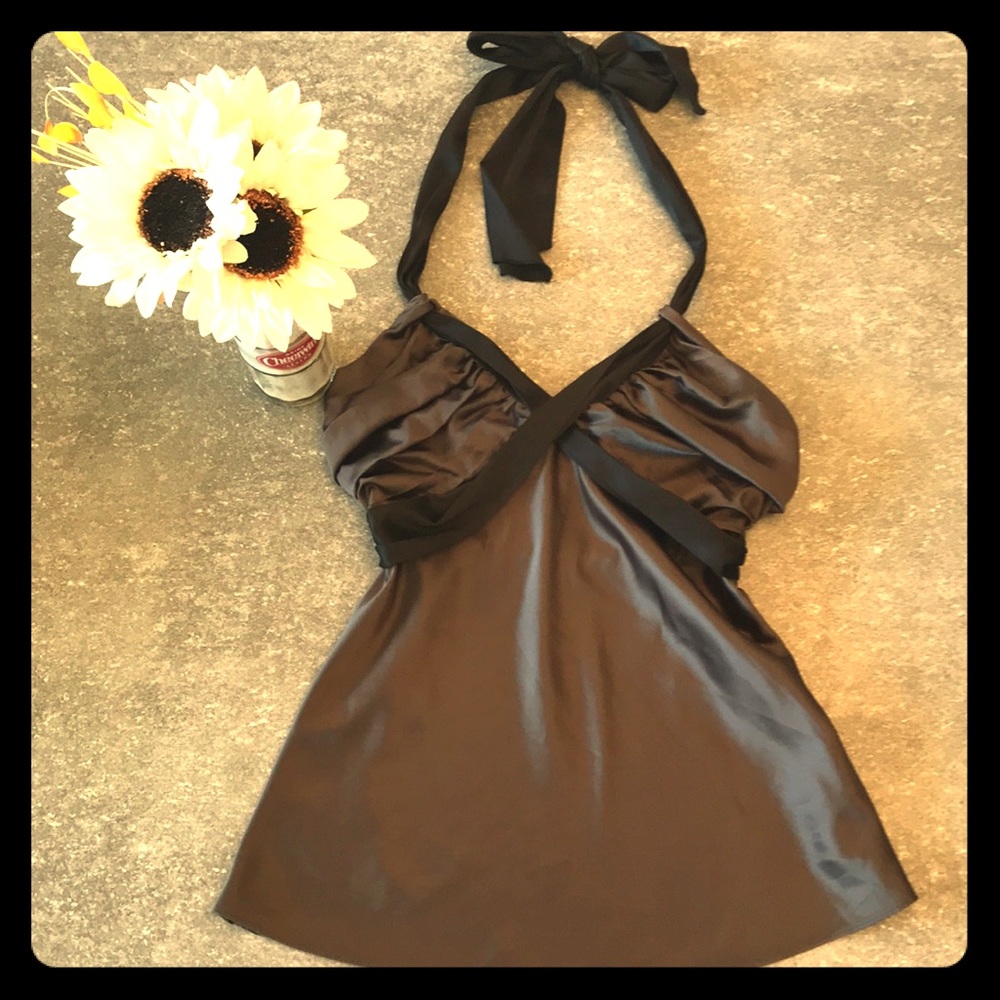 THE LIMITED Silk Halter Top